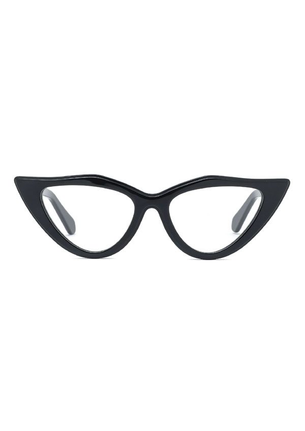 Ouyuan JX-008 Montatura Occhiali Vista Nero Cat Eye