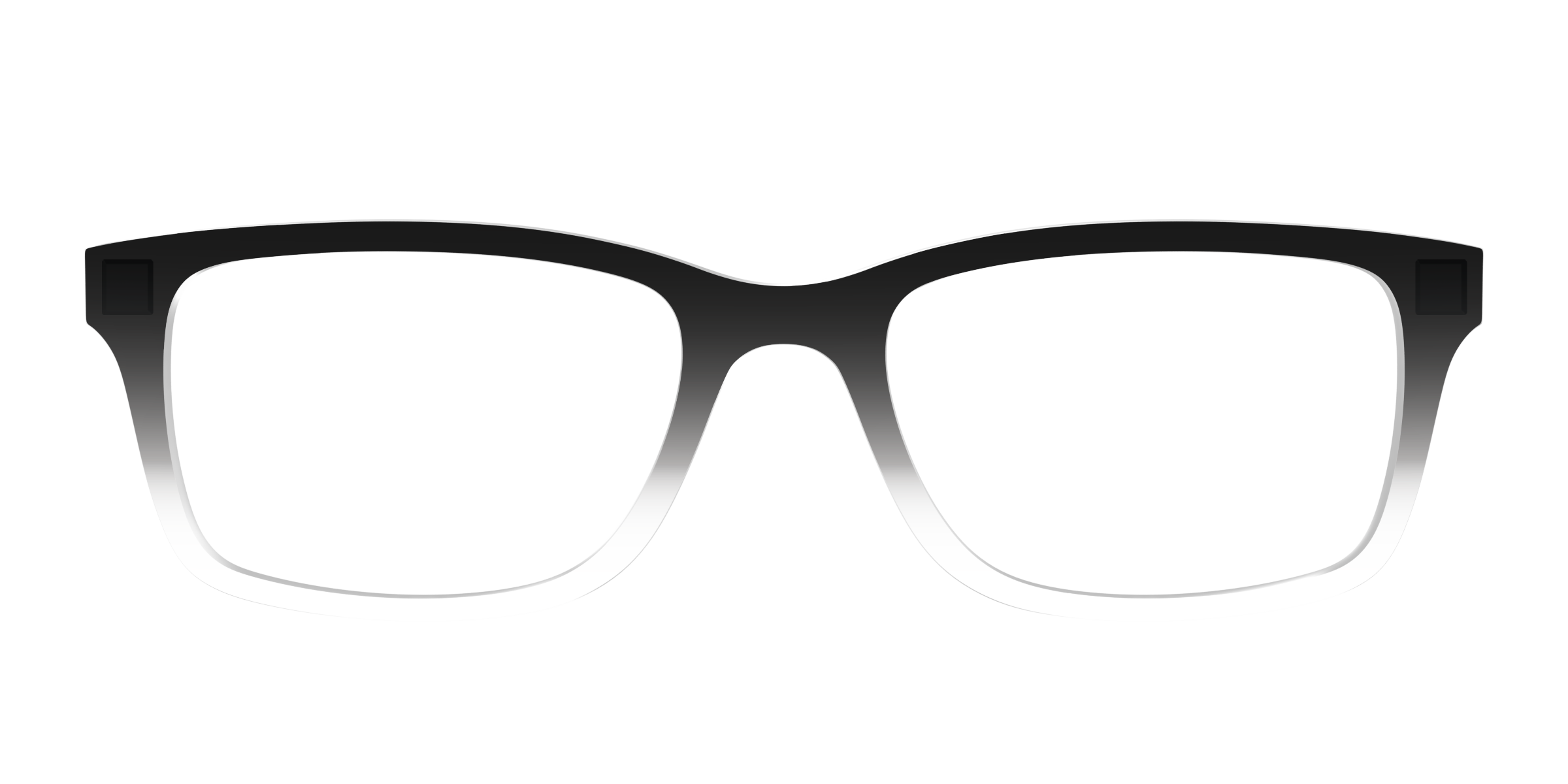 Pair Eyewear Solid Tops Black Gradient Crystal top occhiali nero