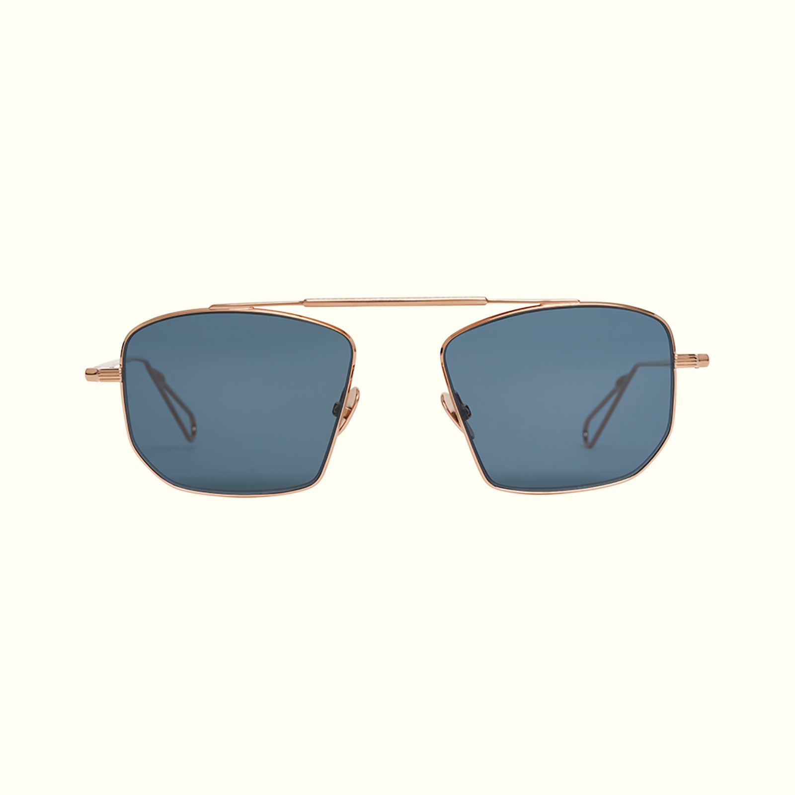 Ahlem New York occhiali da sole peony gold blu metallo