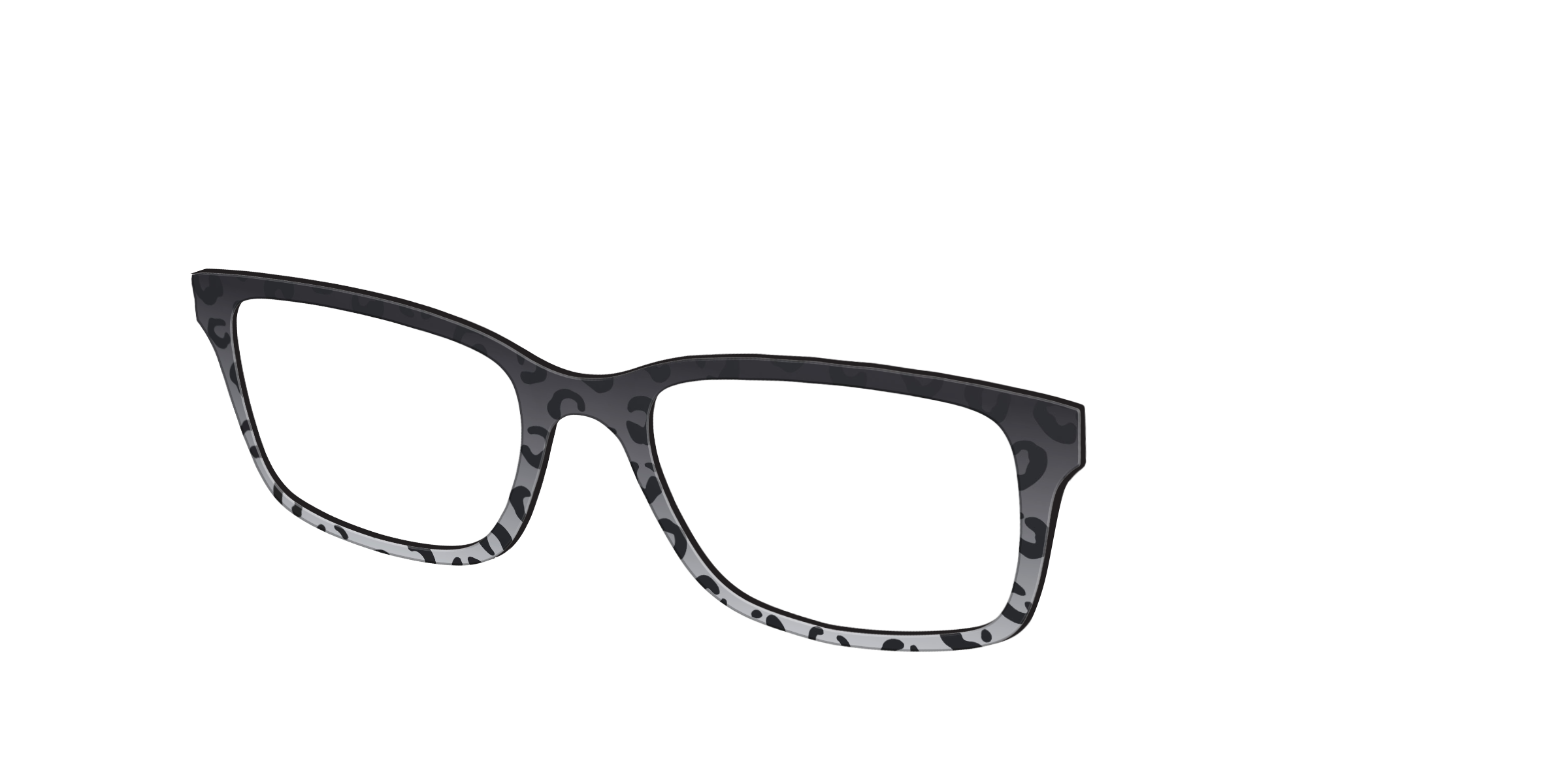 Pair Eyewear Solid Tops Black Cheetah top magnetico animalier
