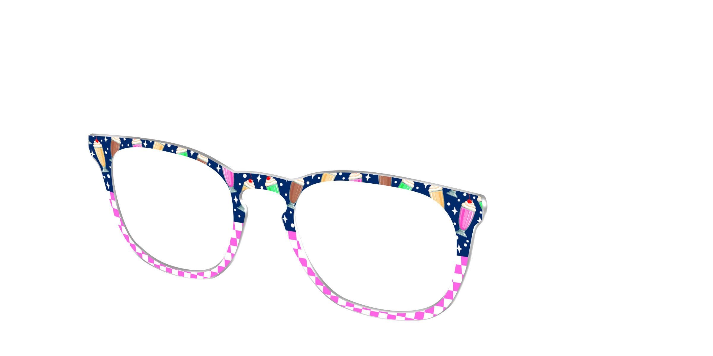 Pair Eyewear Design Tops Ice Cream Social Split top rosa