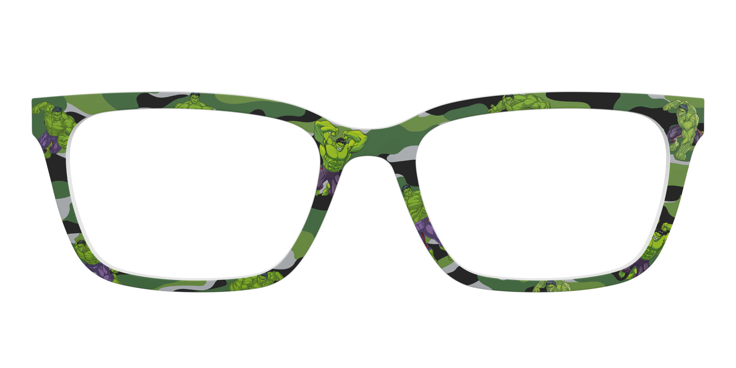 Pair Eyewear Collabs Hulk Camo top per occhiali verde mimetico