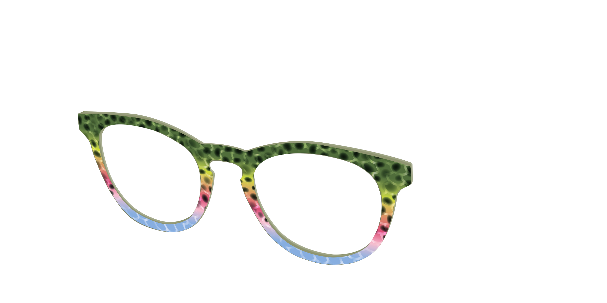Pair Eyewear Design Tops Freshwater Trout Scales top 579
