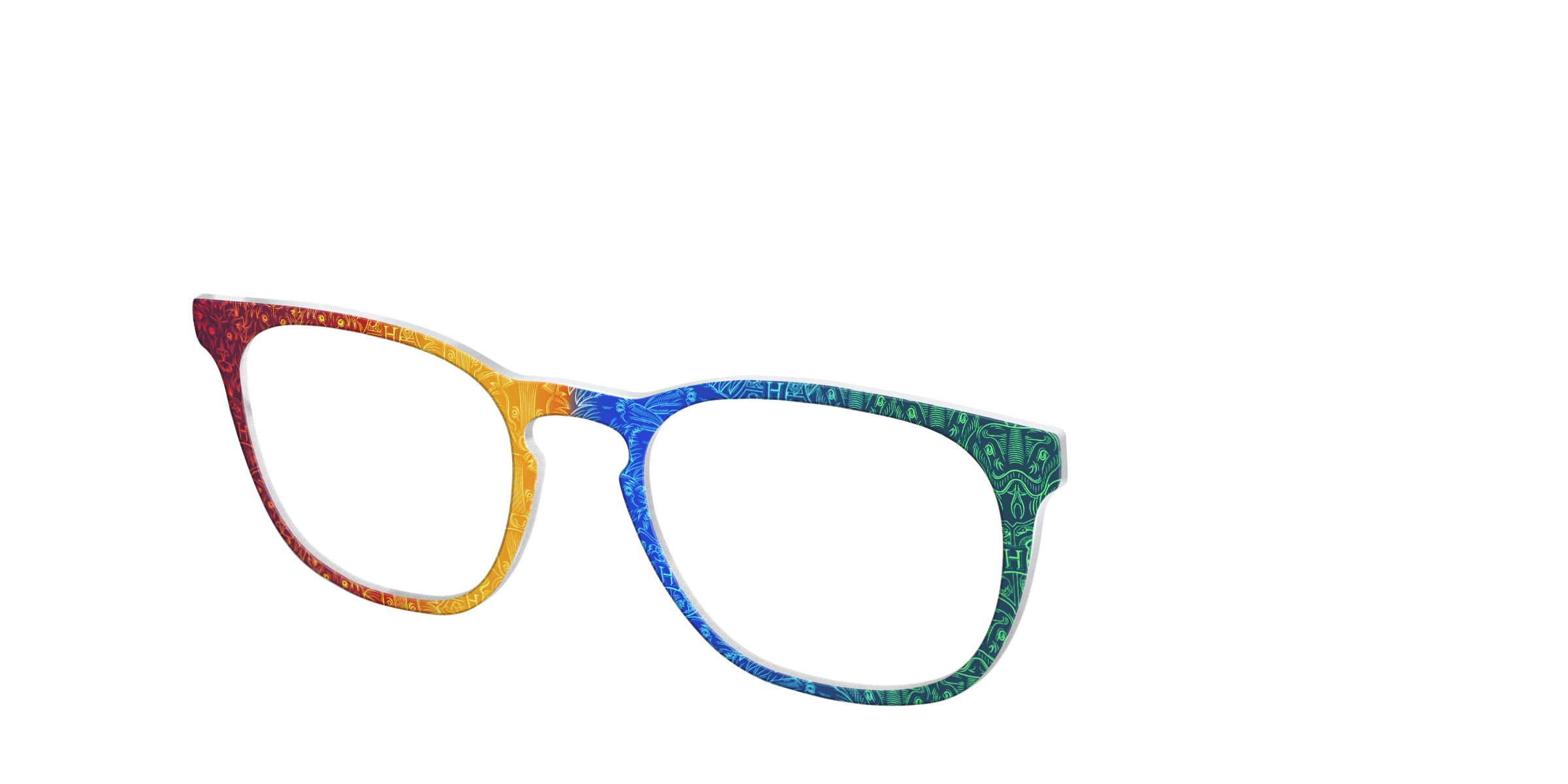 Pair Eyewear Collabs Hogwarts Houses top occhiali Cedro