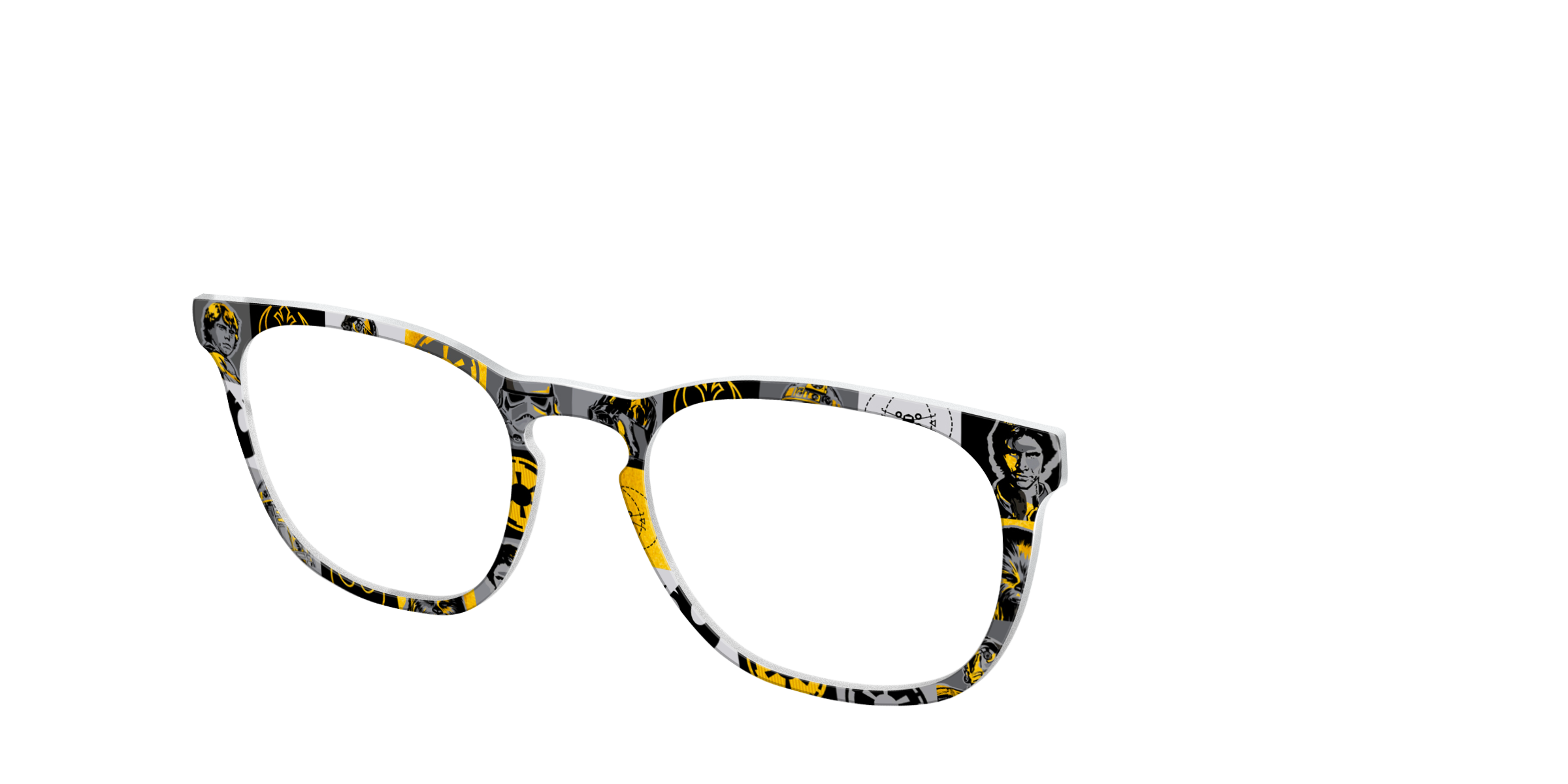Pair Eyewear Collabs Star Wars Classic cover occhiali stampa nera