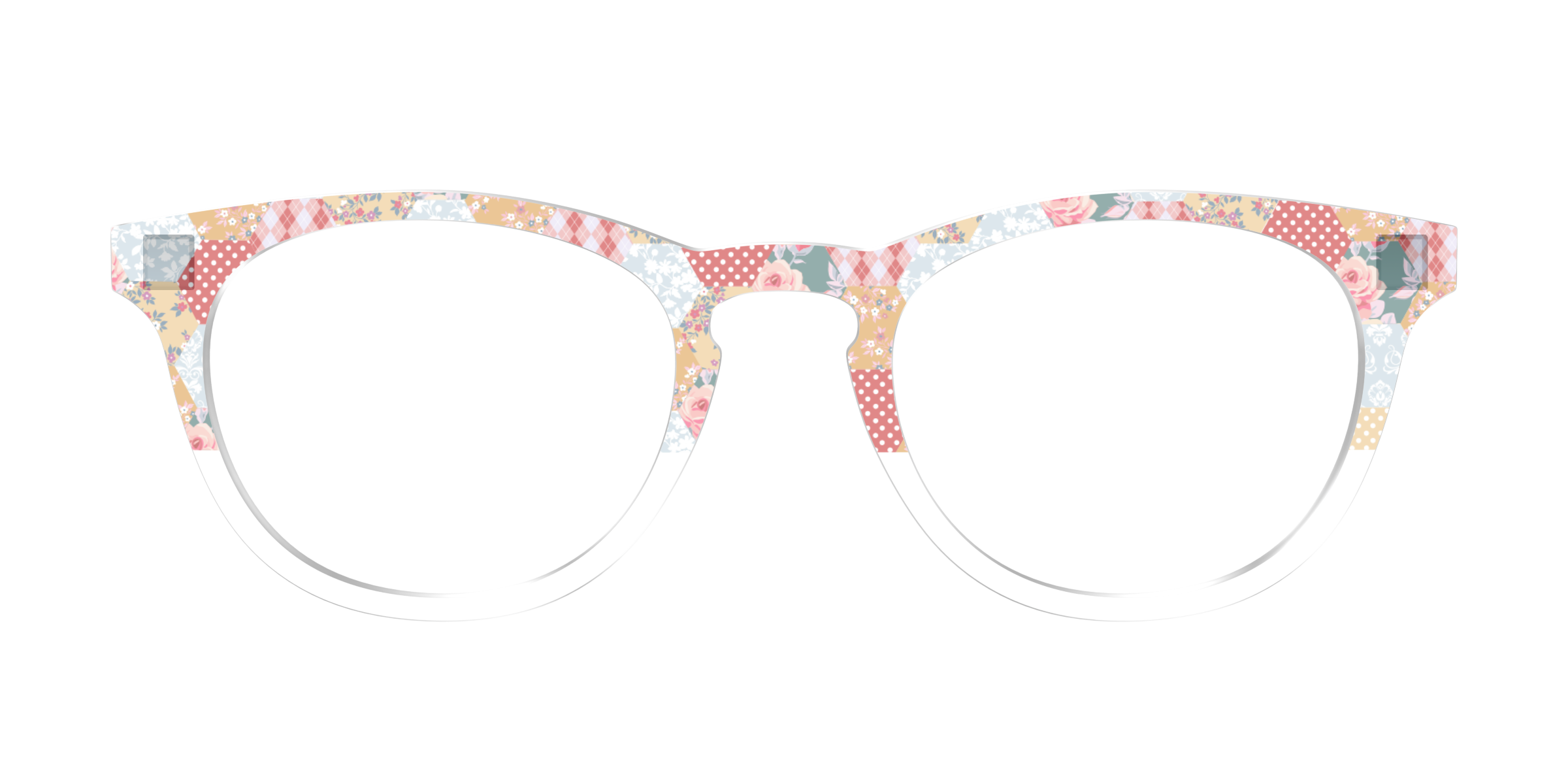 Pair Eyewear Design Tops Patchwork Hexagons Crystal top occhiali