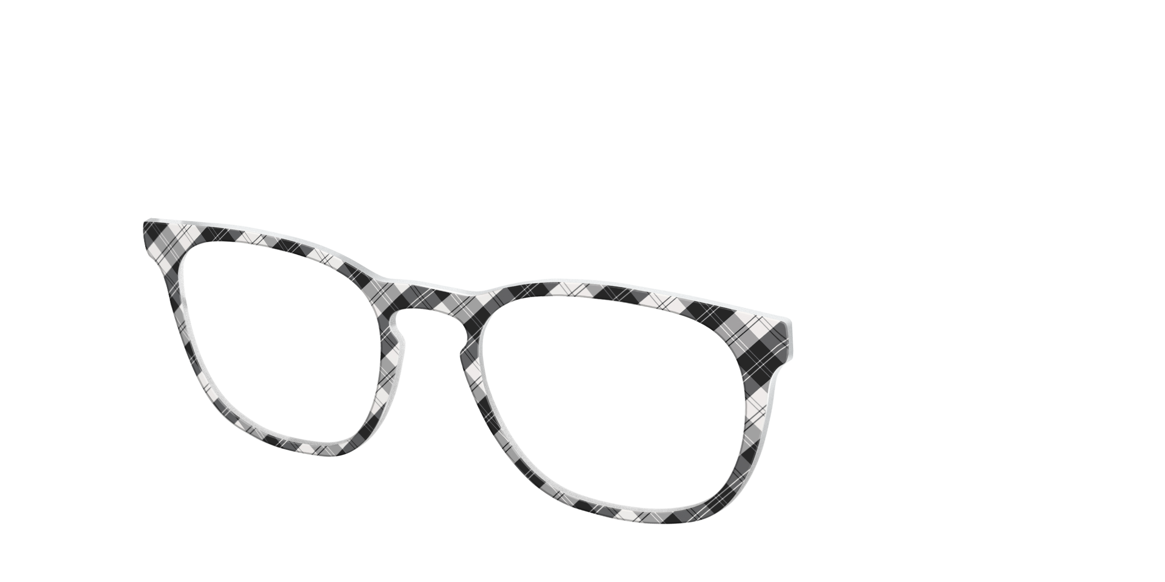 Pair Eyewear Solid Tops B&W Plaid top per occhiali quadri