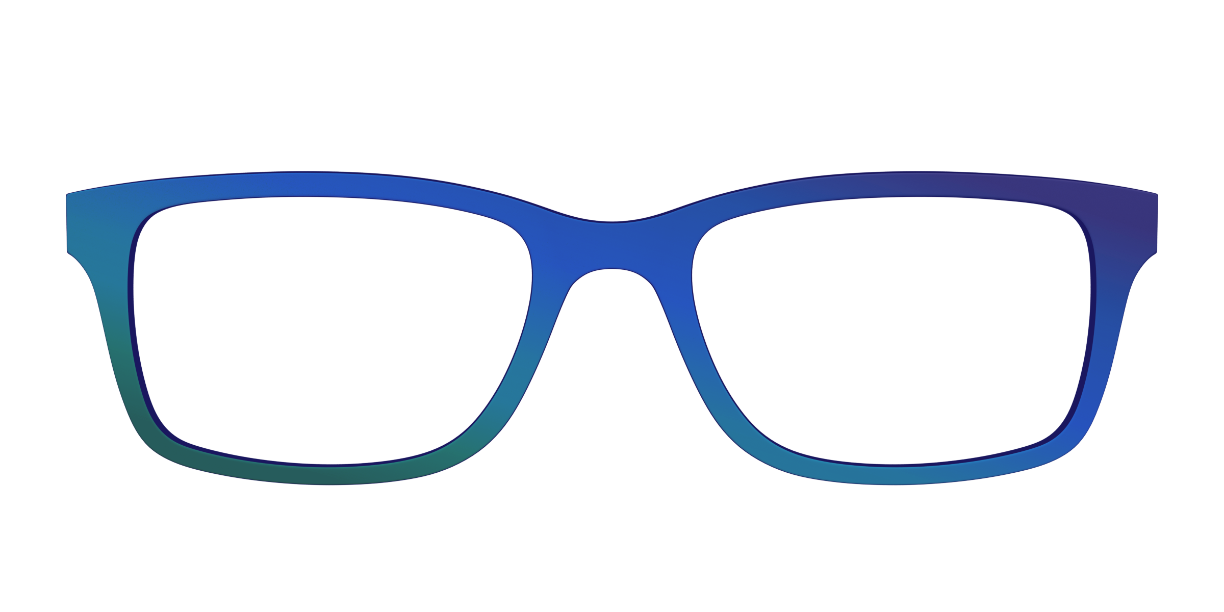 Pair Eyewear Solid Tops The Peacock Ombre cover verde occhiali