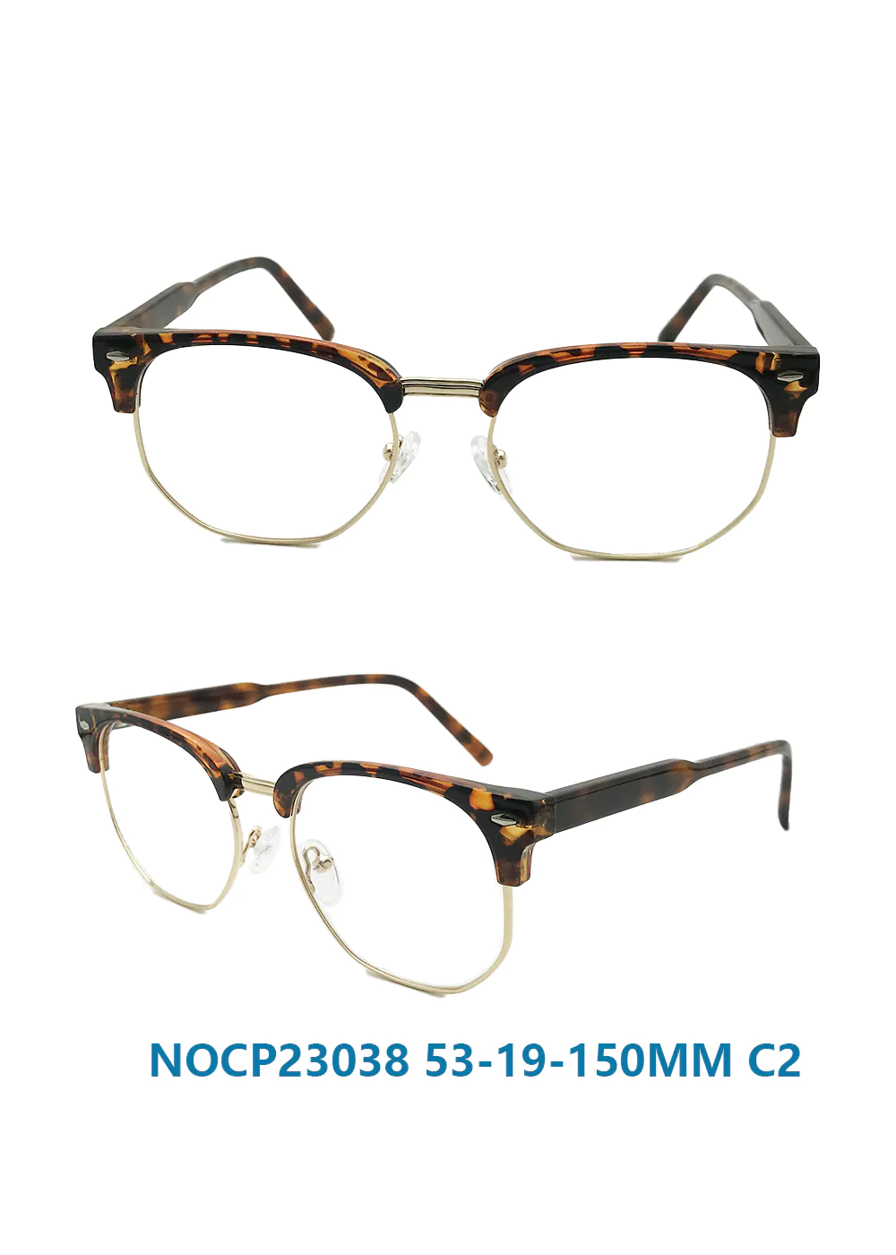 Ouyuan NOCP23038 C2 montatura browline tartarugata