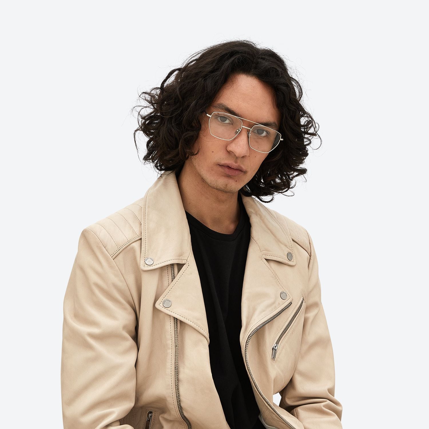Monokol Burbon MK148 C4 occhiali da vista aviator metallo unisex