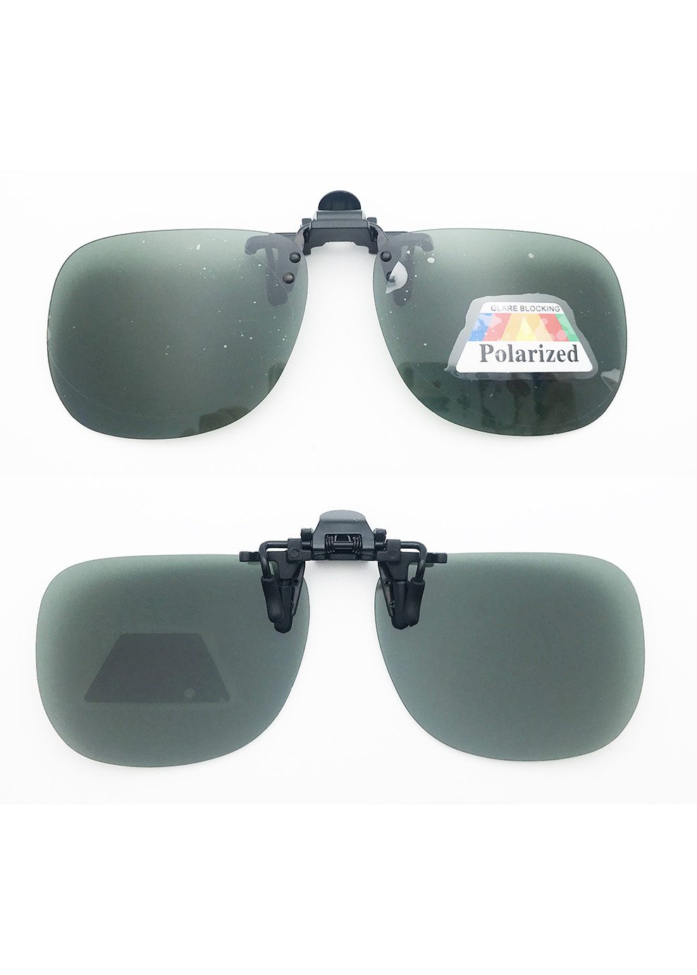 Ouyuan CO23002 clip on aviatore verde polarizzate UV