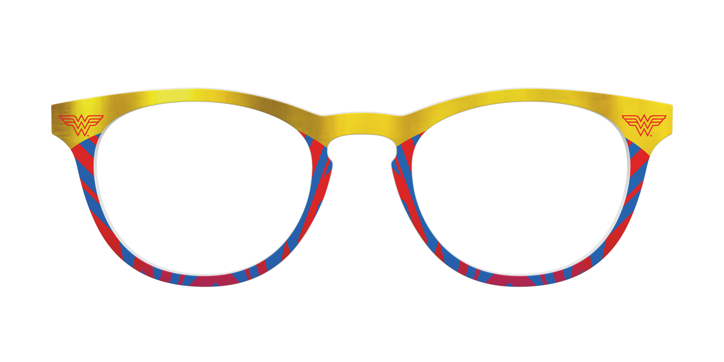 Pair Eyewear Collabs Wonder Woman Suit top occhiali DC7 rosso