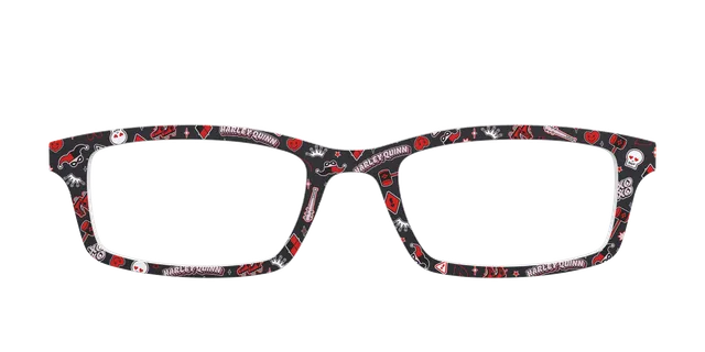 Pair Eyewear Collabs Harley Quinn top magnetico rosso nero