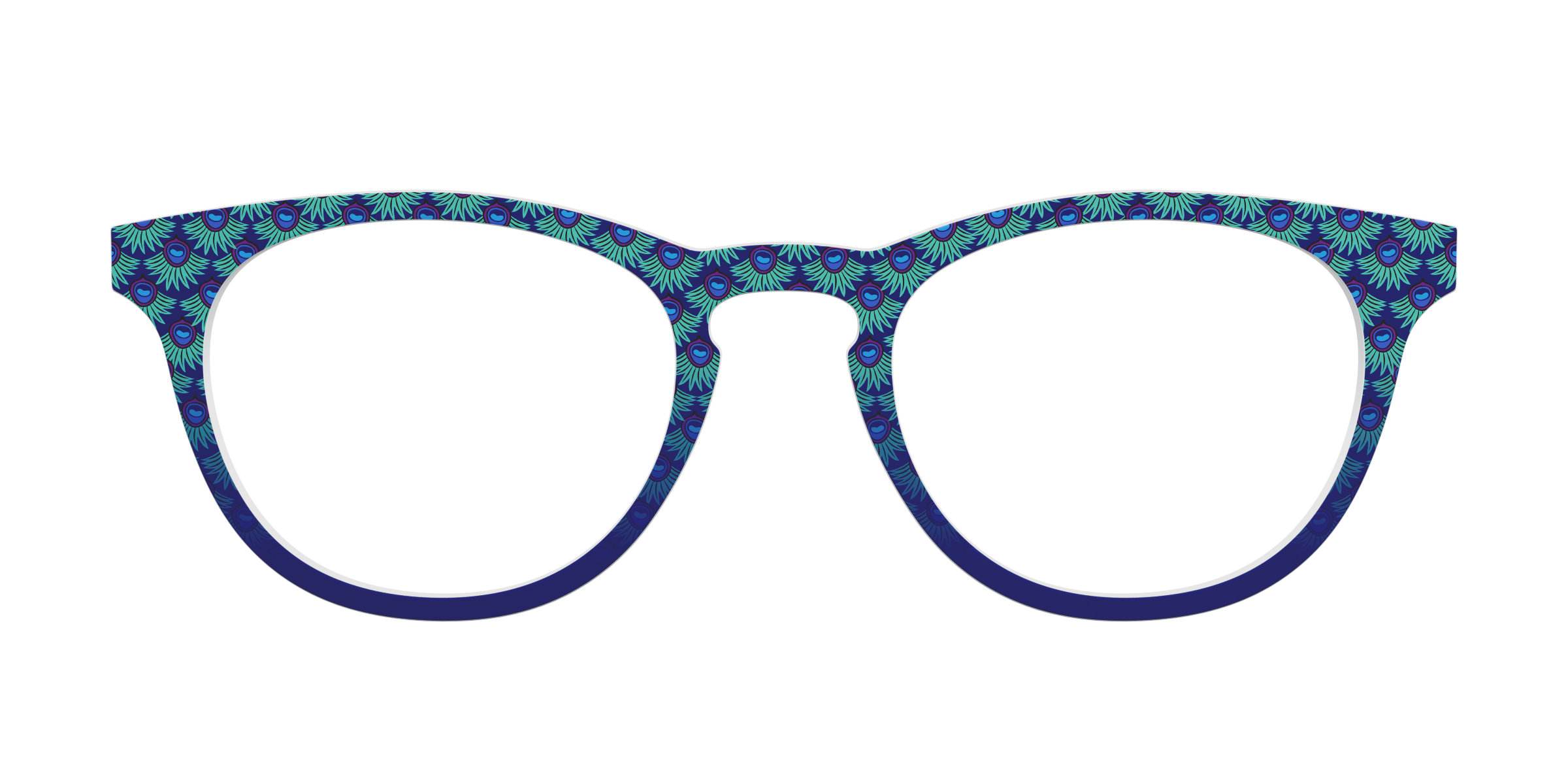 Pair Eyewear Collabs Peacock Scallop top FK12