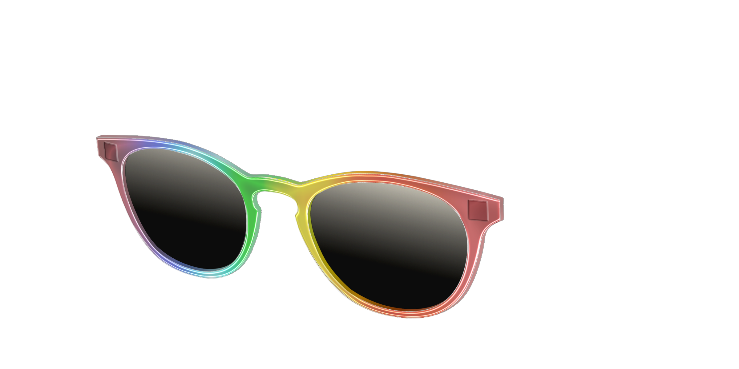 Pair Eyewear Sun Tops Rainbow Gradient polarizzato clip sole