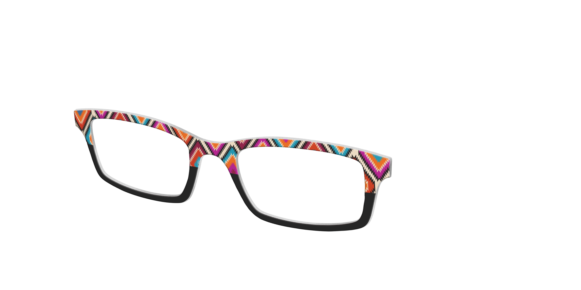 Pair Eyewear Collabs The Sarape Split top occhiali fantasia