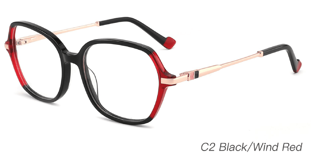 Ouyuan NOA23017 montatura occhiali acetato colorata
