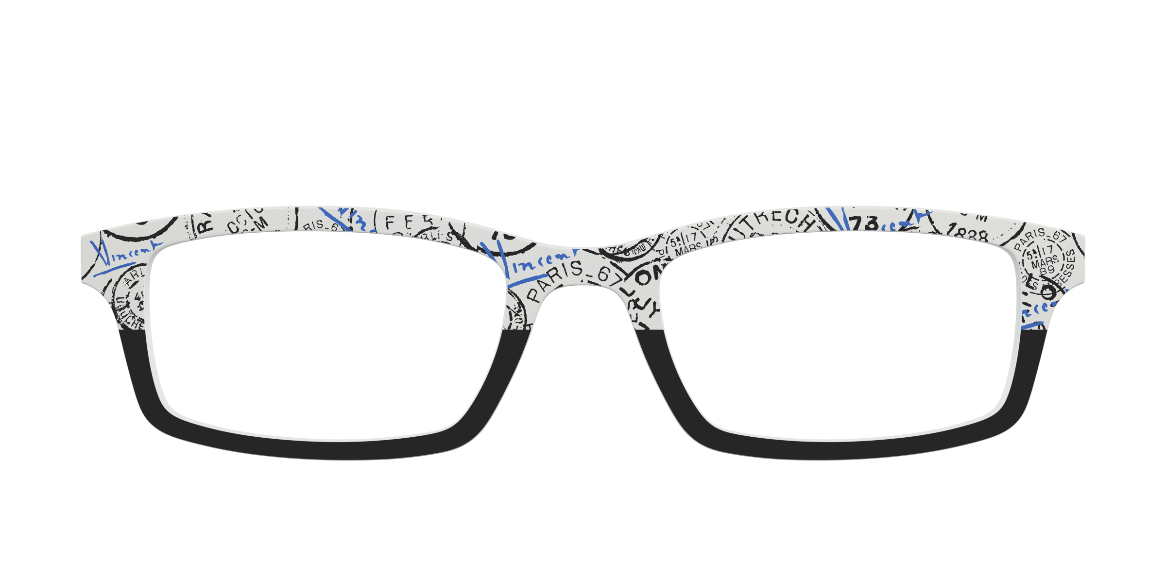 Pair Eyewear Collabs The Stamps Split top per occhiali