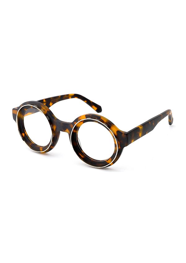 Ouyuan OYMB1494A montatura occhiali vista tonda acetato nera