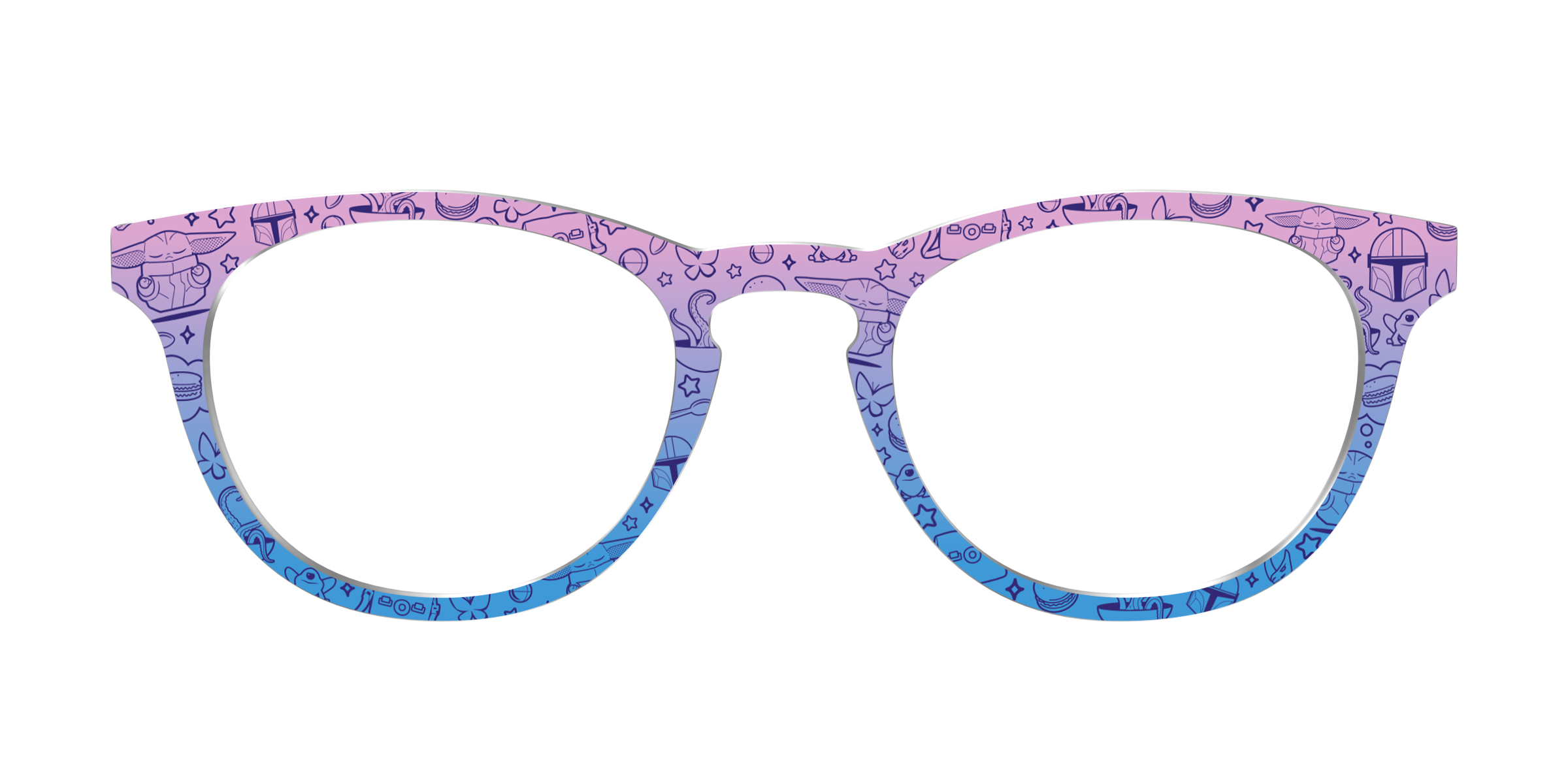 Pair Collabs Grogu Galaxy Gradient topper occhiali Cedro verde