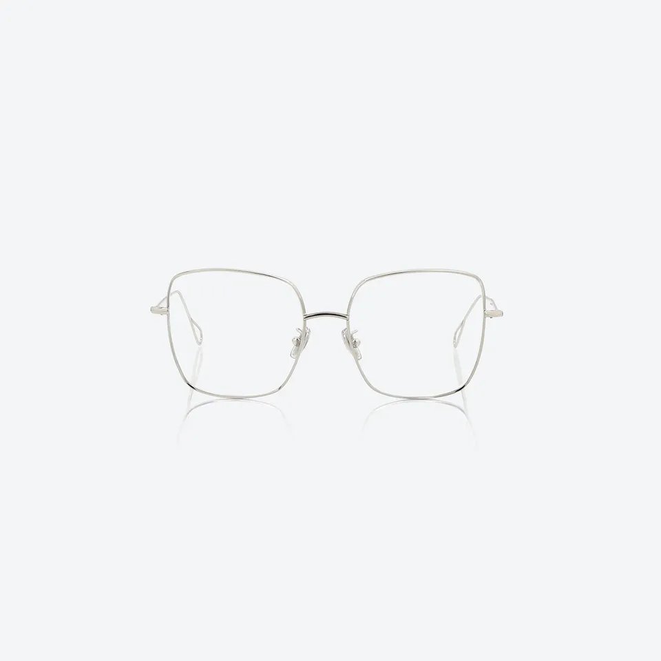 Monokol Burbon MK150 C3 occhiali da vista argento donna quadrati