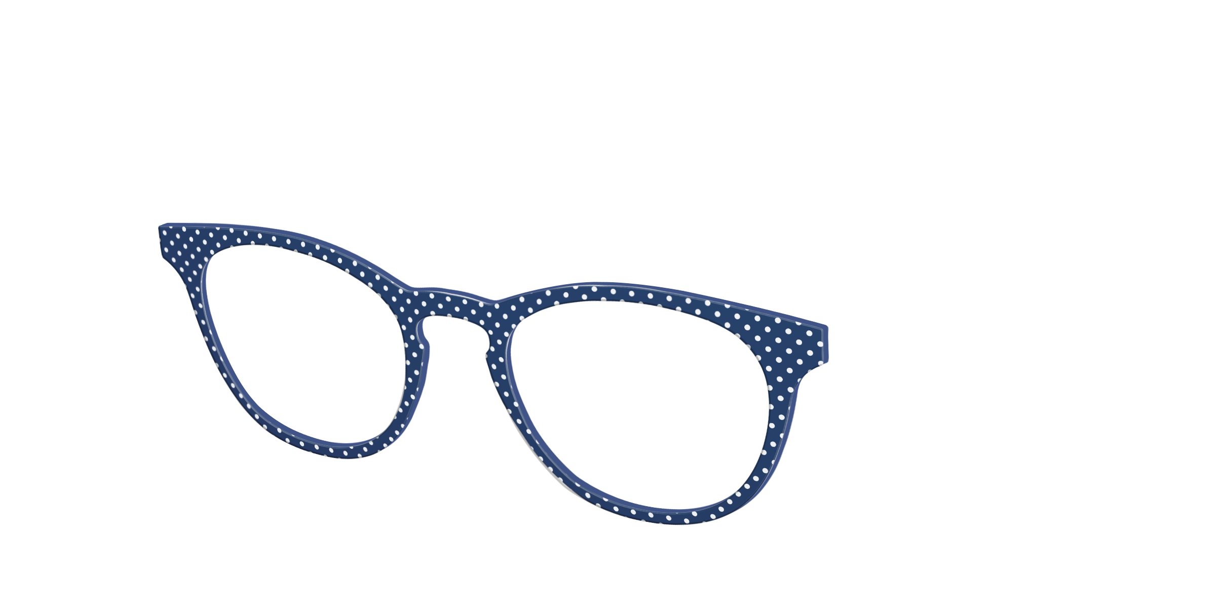 Pair Eyewear Solid Tops Navy Pin Dot top magnetico blu