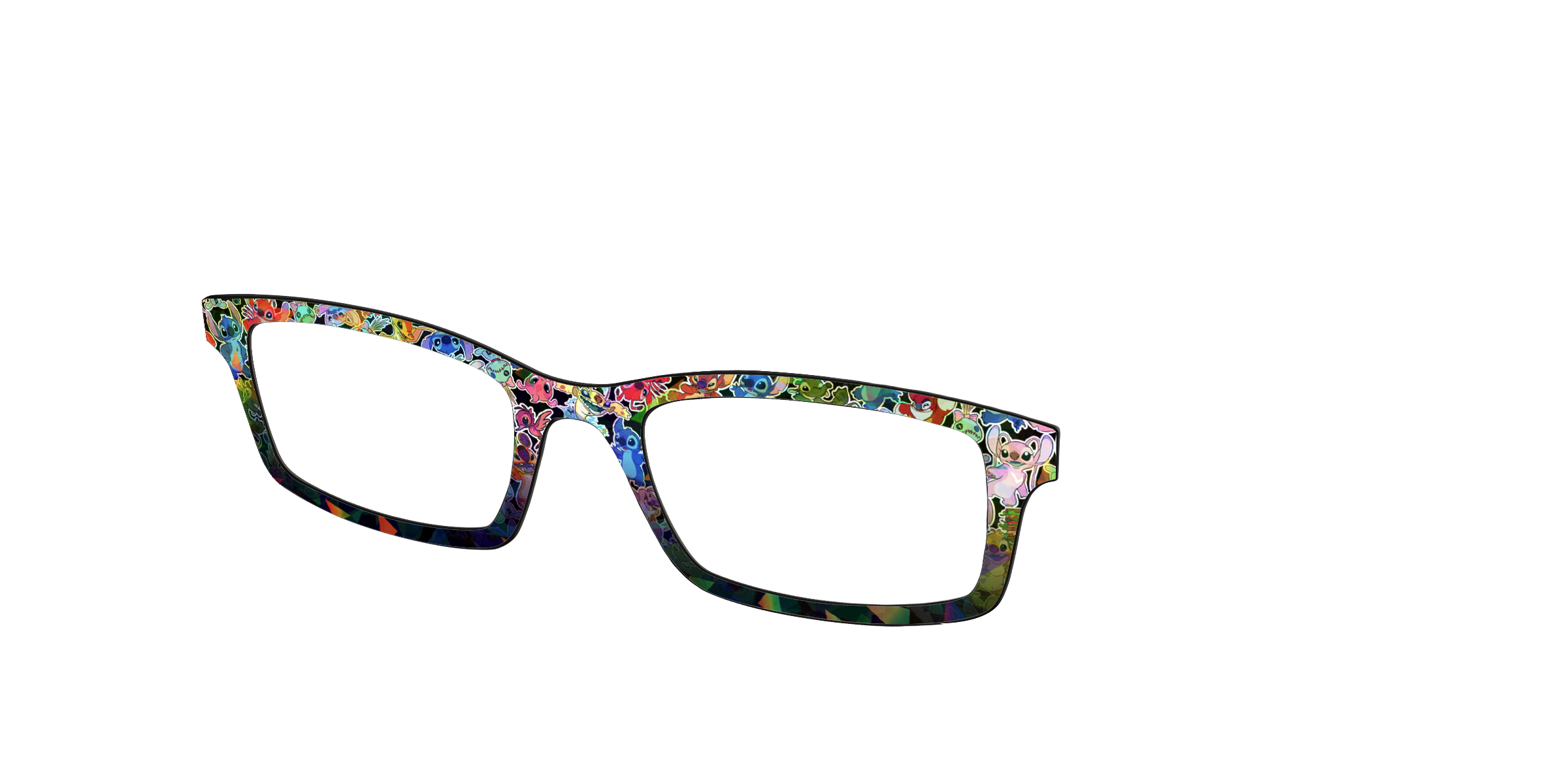 Pair Eyewear Collabs Stitch Friends top occhiali olografico