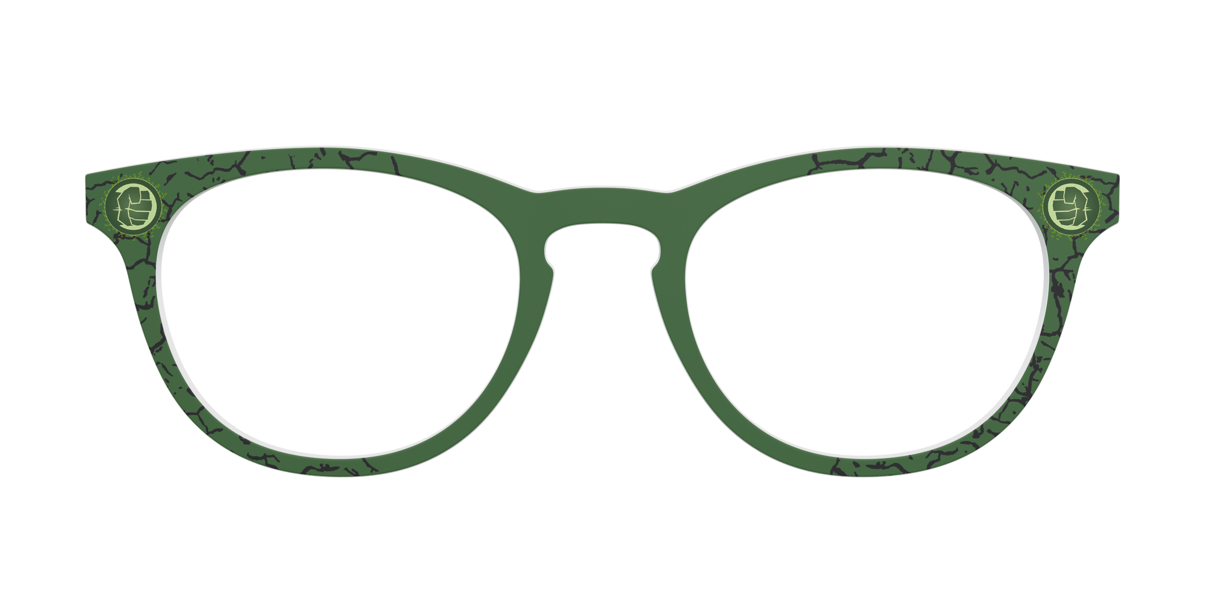 Pair Eyewear Collabs Hulk Smash top occhiali verde HU1
