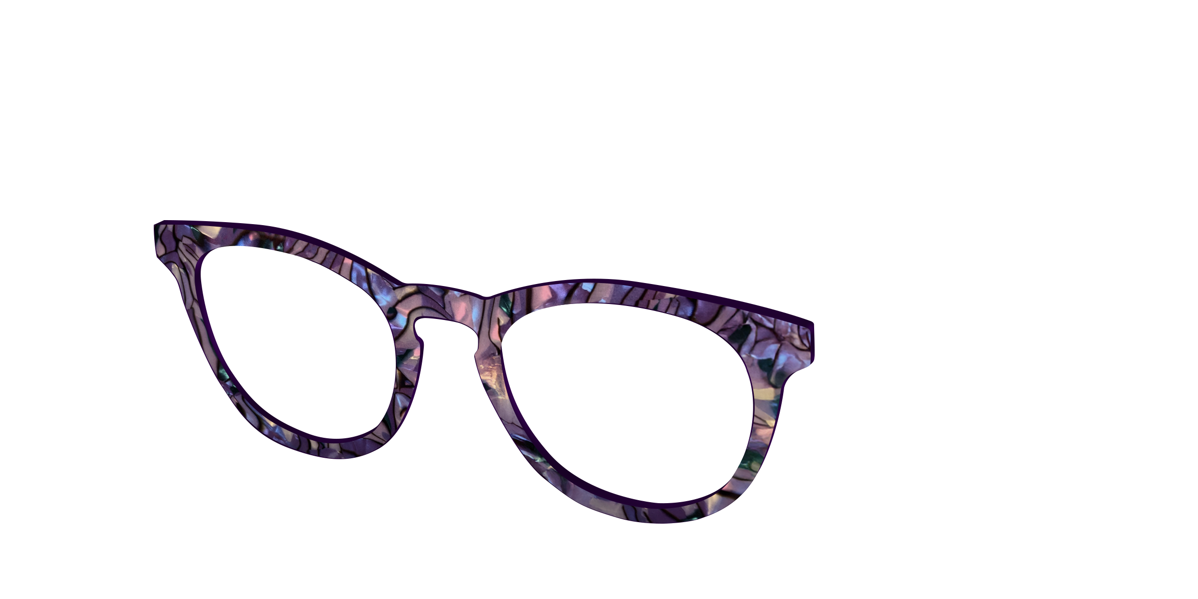 Pair Eyewear Design Tops The Thistle Pearl Shell top occhiali