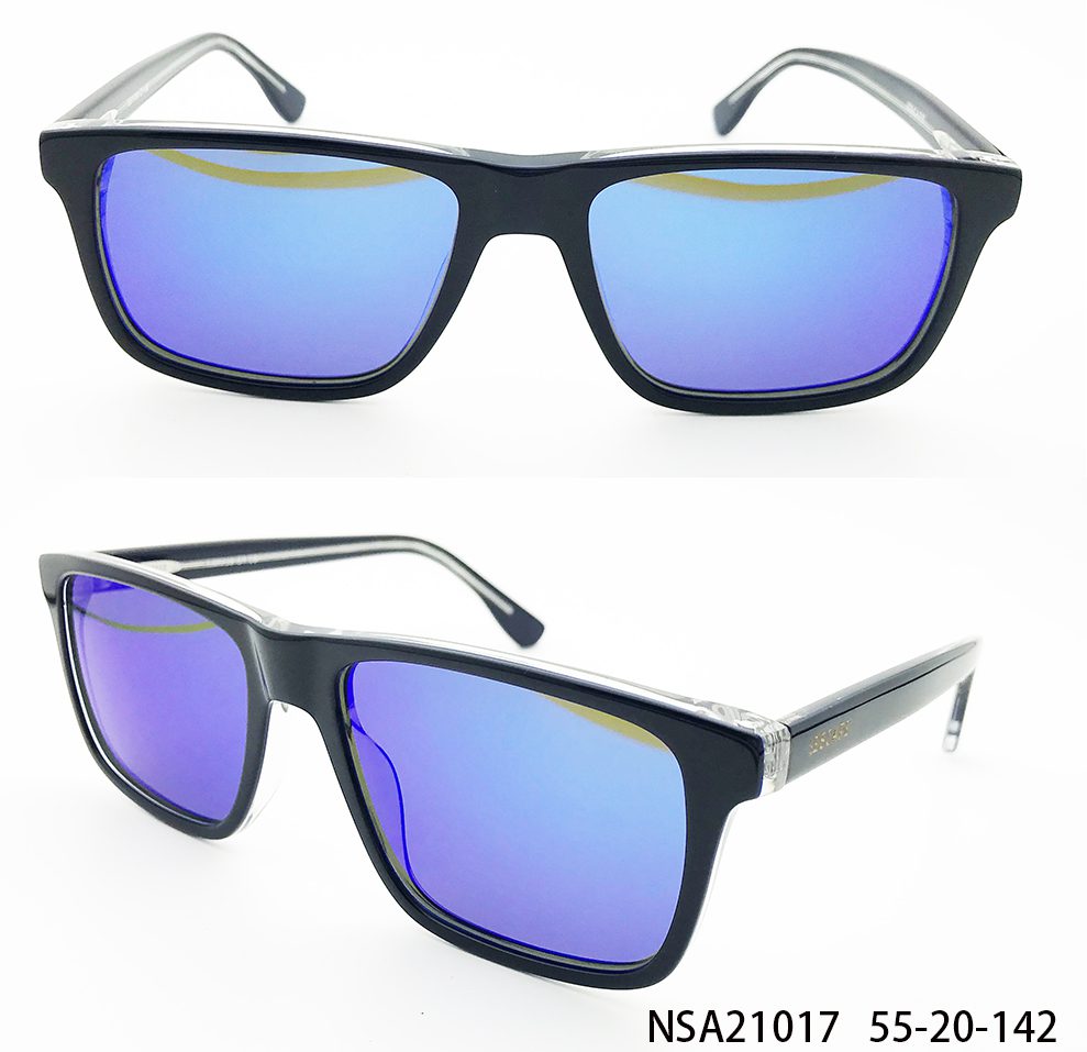 Ouyuan NSA21017 occhiali da sole uomo acetato 55-20-142