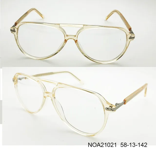 Ouyuan NOA21021 montatura vista acetato marrone ovale