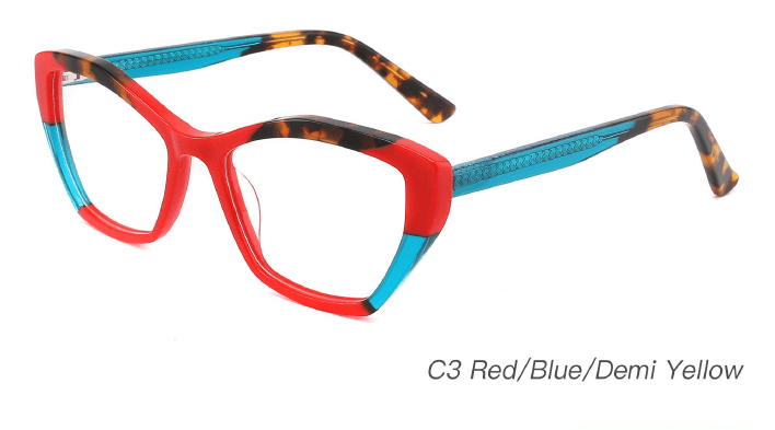 Ouyuan NOA23005 montatura occhiali acetato colorata 52-17-145