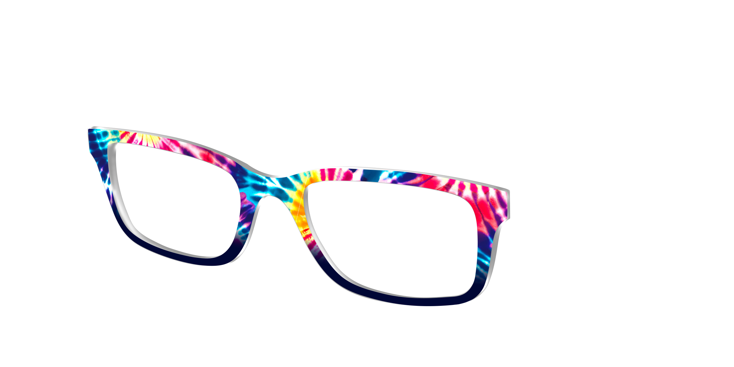 Pair Eyewear Design Funky Tie-Dye top occhiali multicolore