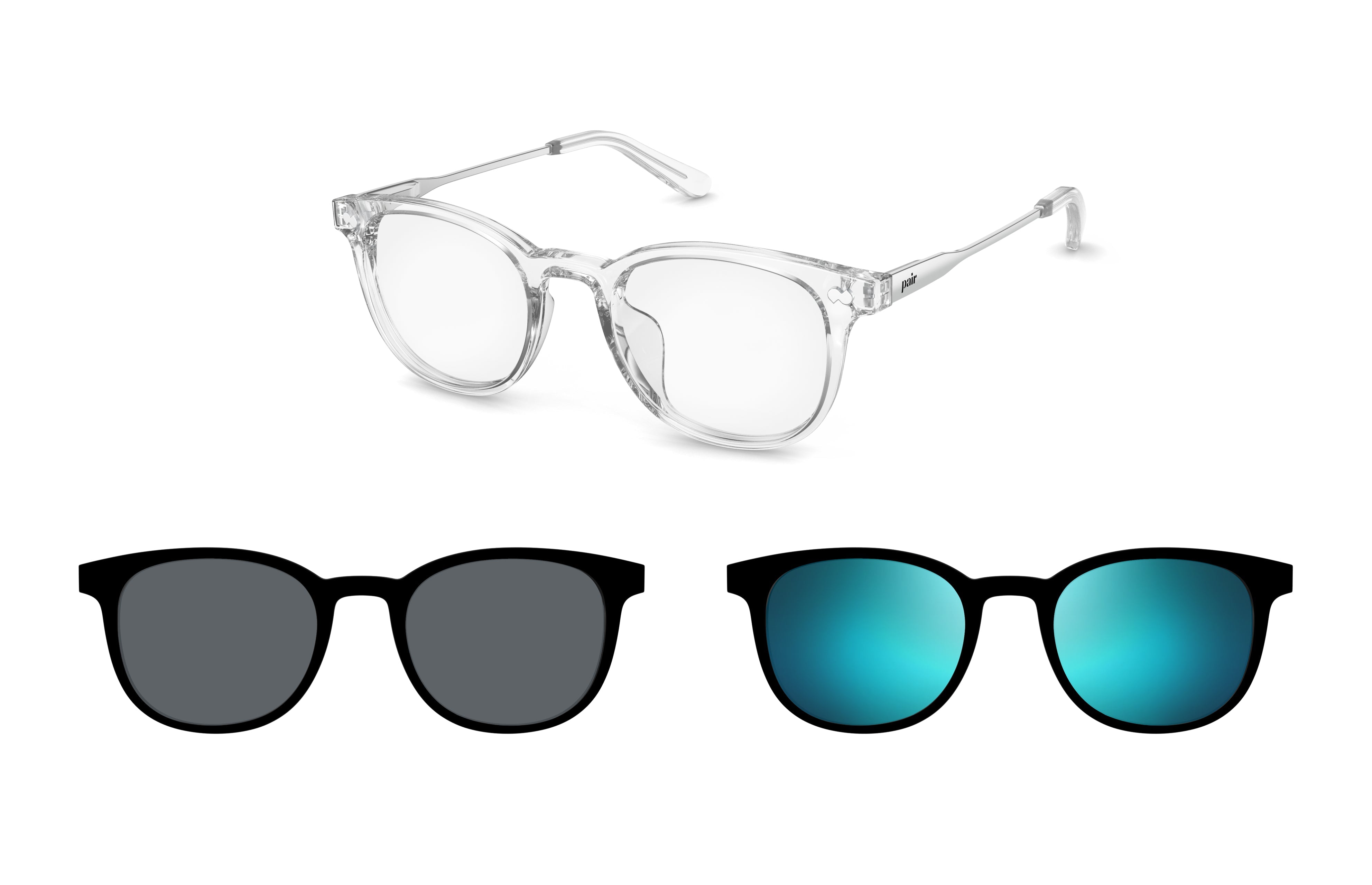 Pair Eyewear The Reese Clear Burst montatura vista