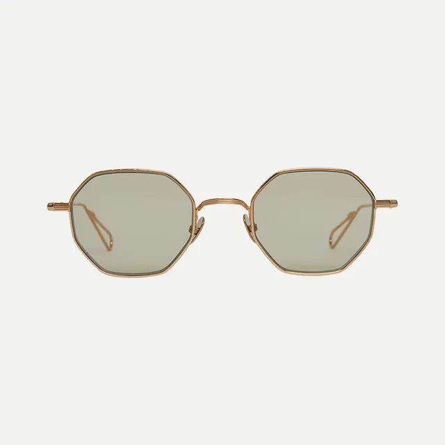 AHLEM Gaillon Occhiali da Sole Grey Gold / Ash Grey Rotondi