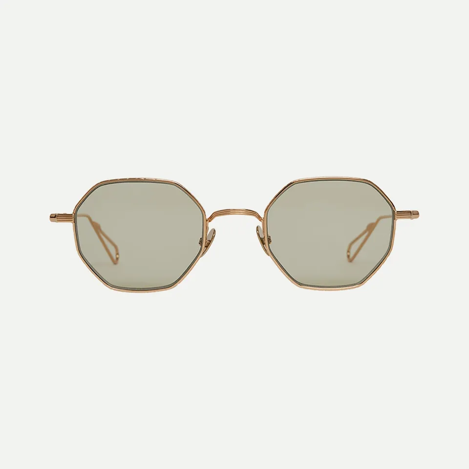 AHLEM Gaillon Occhiali da Sole Grey Gold / Ash Grey Rotondi