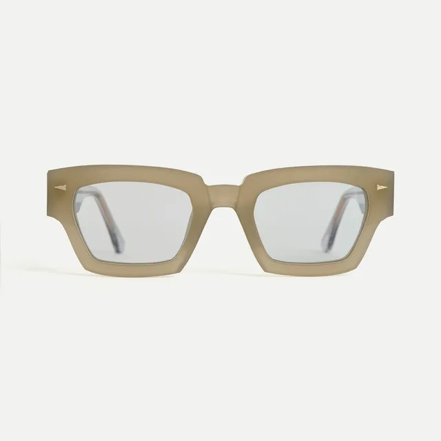 AHLEM Magenta occhiali da sole olive rettangolari acetato