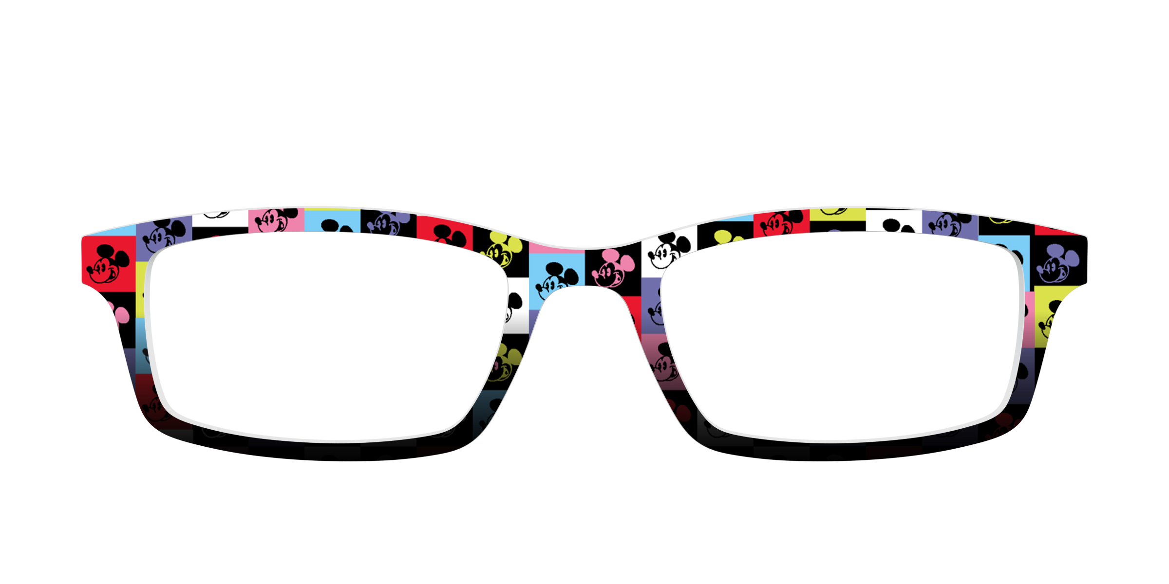 Pair Eyewear Collabs Mickey Check top magnetico a quadri