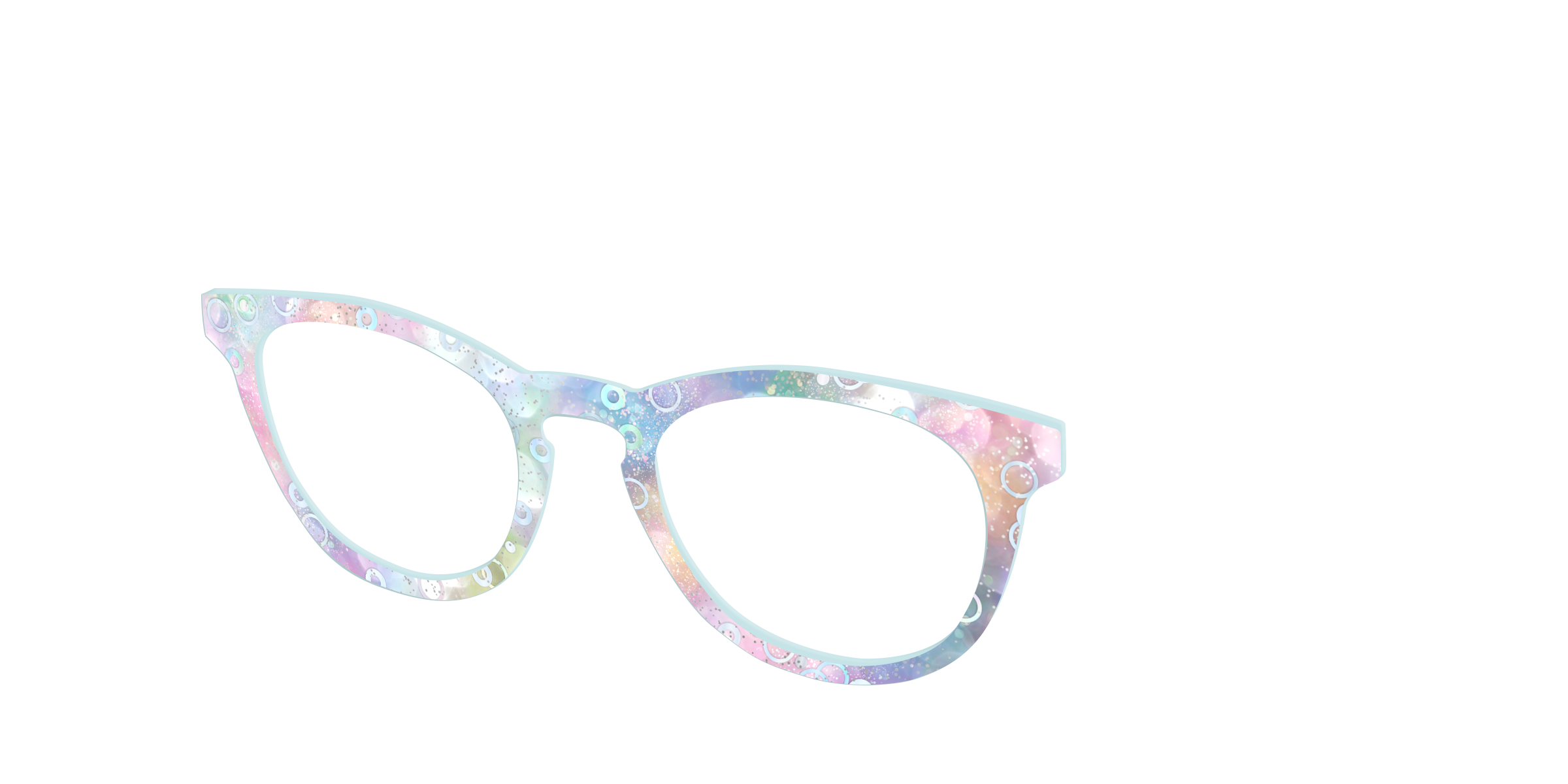 Pair Eyewear Design Tops The Mermaid Bokeh top per occhiali glitter