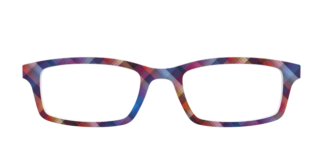 Pair Eyewear Solid Ombre Plaid top occhiali Serra quadri