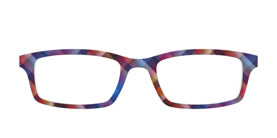 Pair Eyewear Solid Ombre Plaid top occhiali Serra quadri