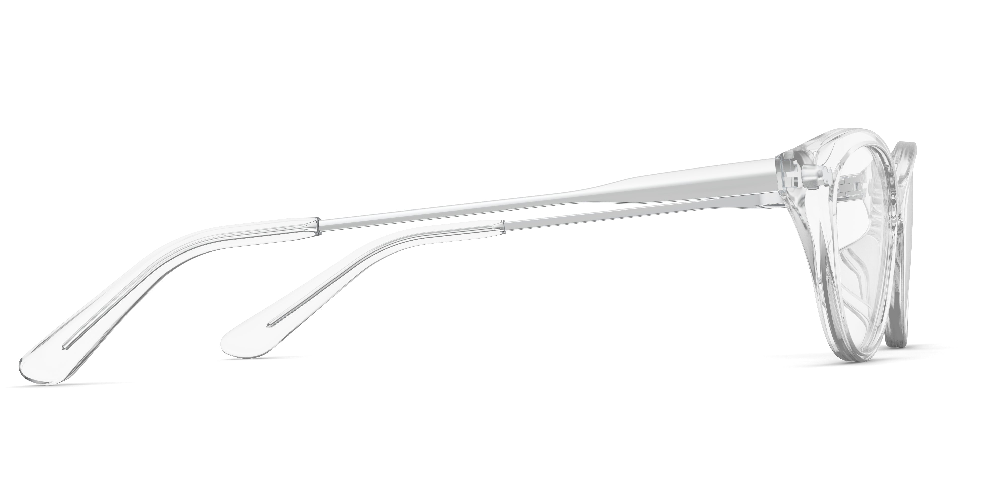 Pair Eyewear Ella Mixed Material montatura Crystal Clear