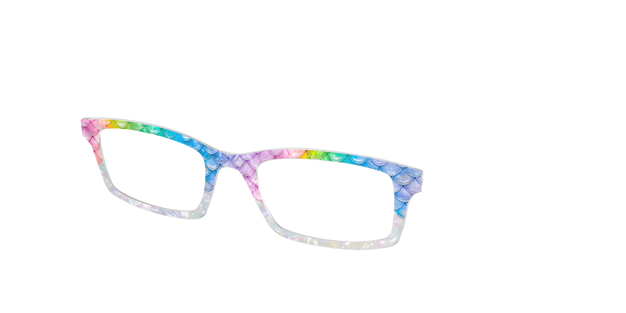 Pair Eyewear Design Tops Rainbow Pearl Scales Crystal top Cedro