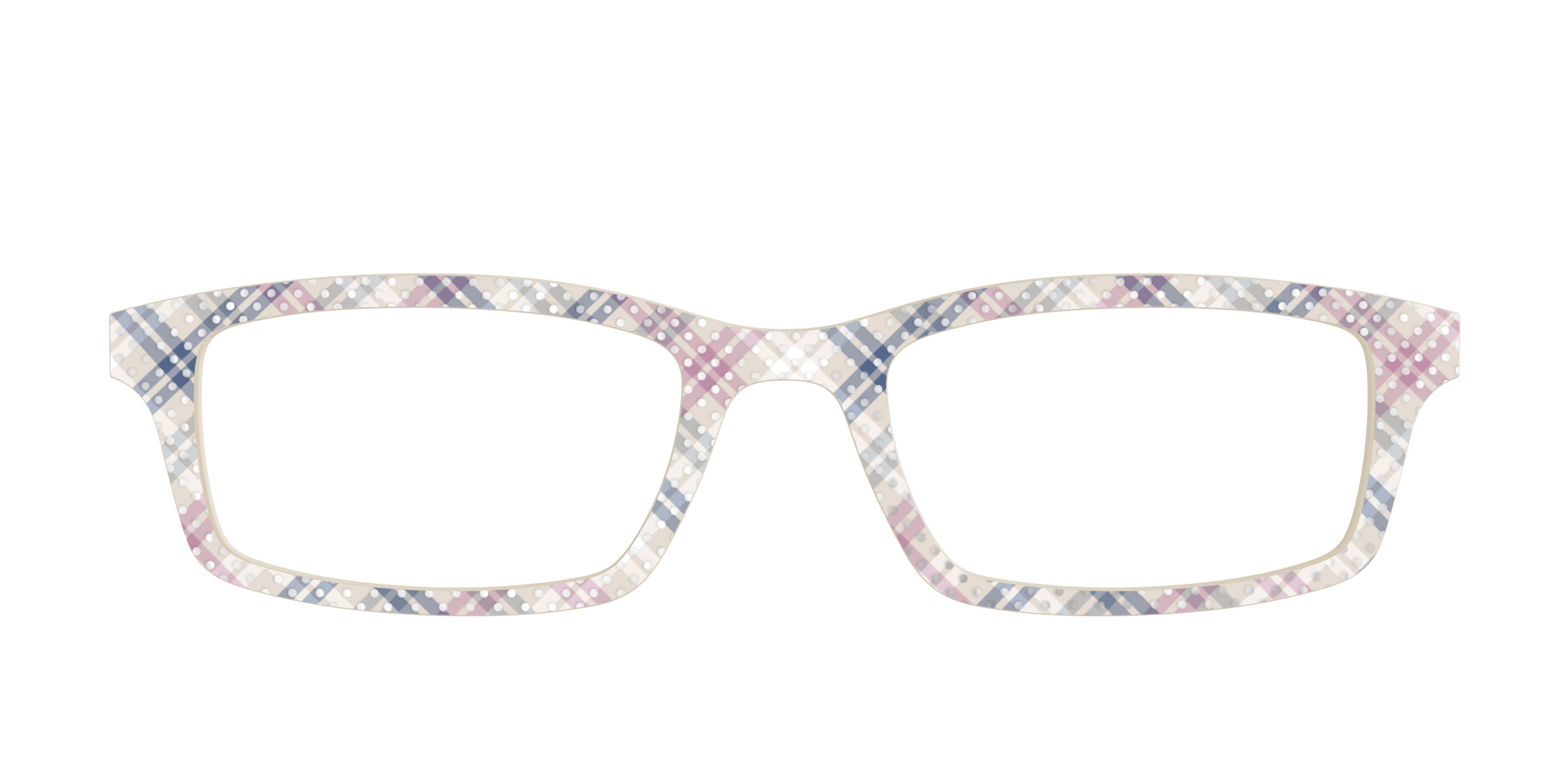 Pair Eyewear Chiffon Plaid Silver topper pois fantasia