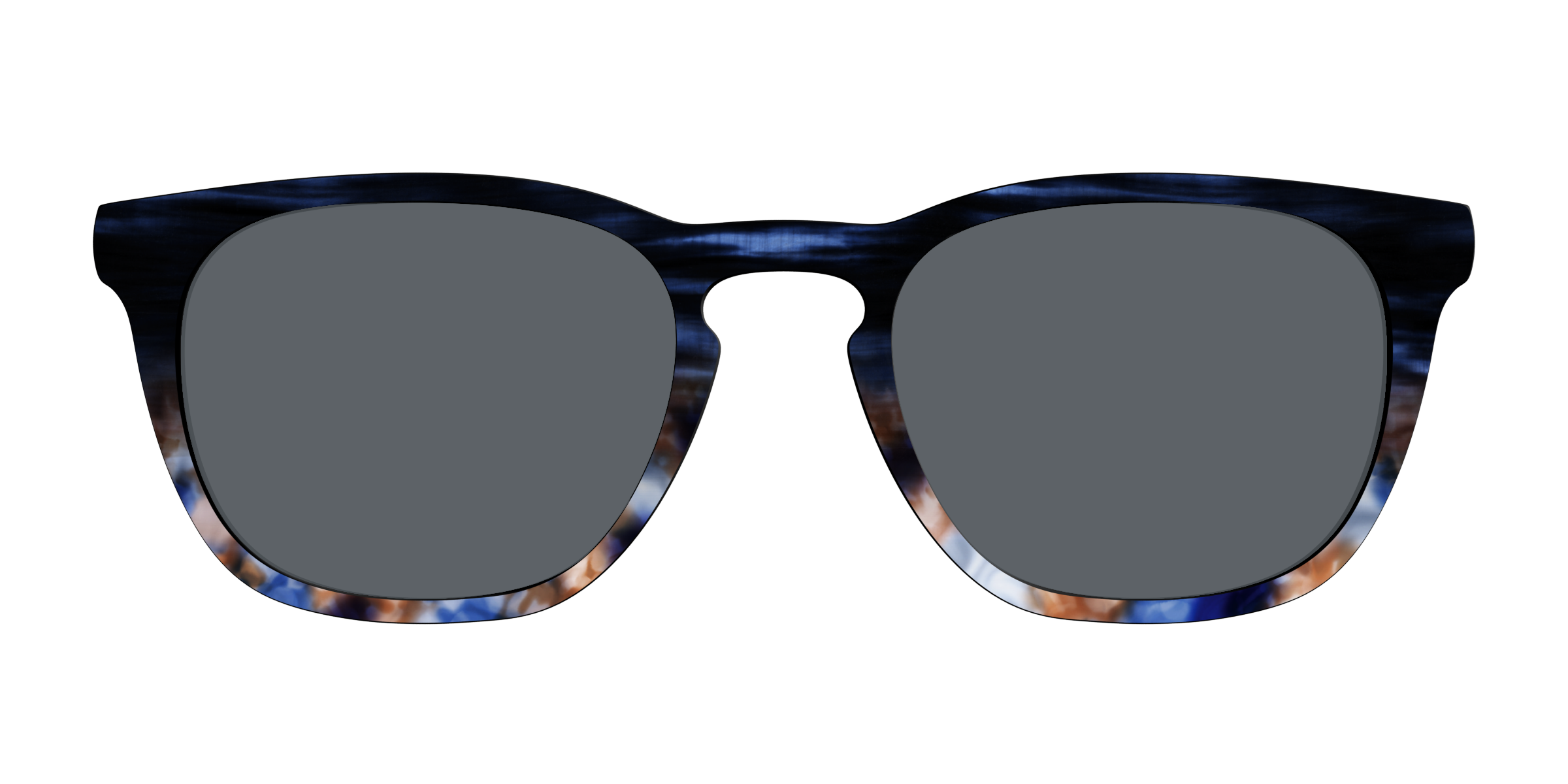 Pair Eyewear Sun Tops Polarized Blue Horn Tortoise clip sole