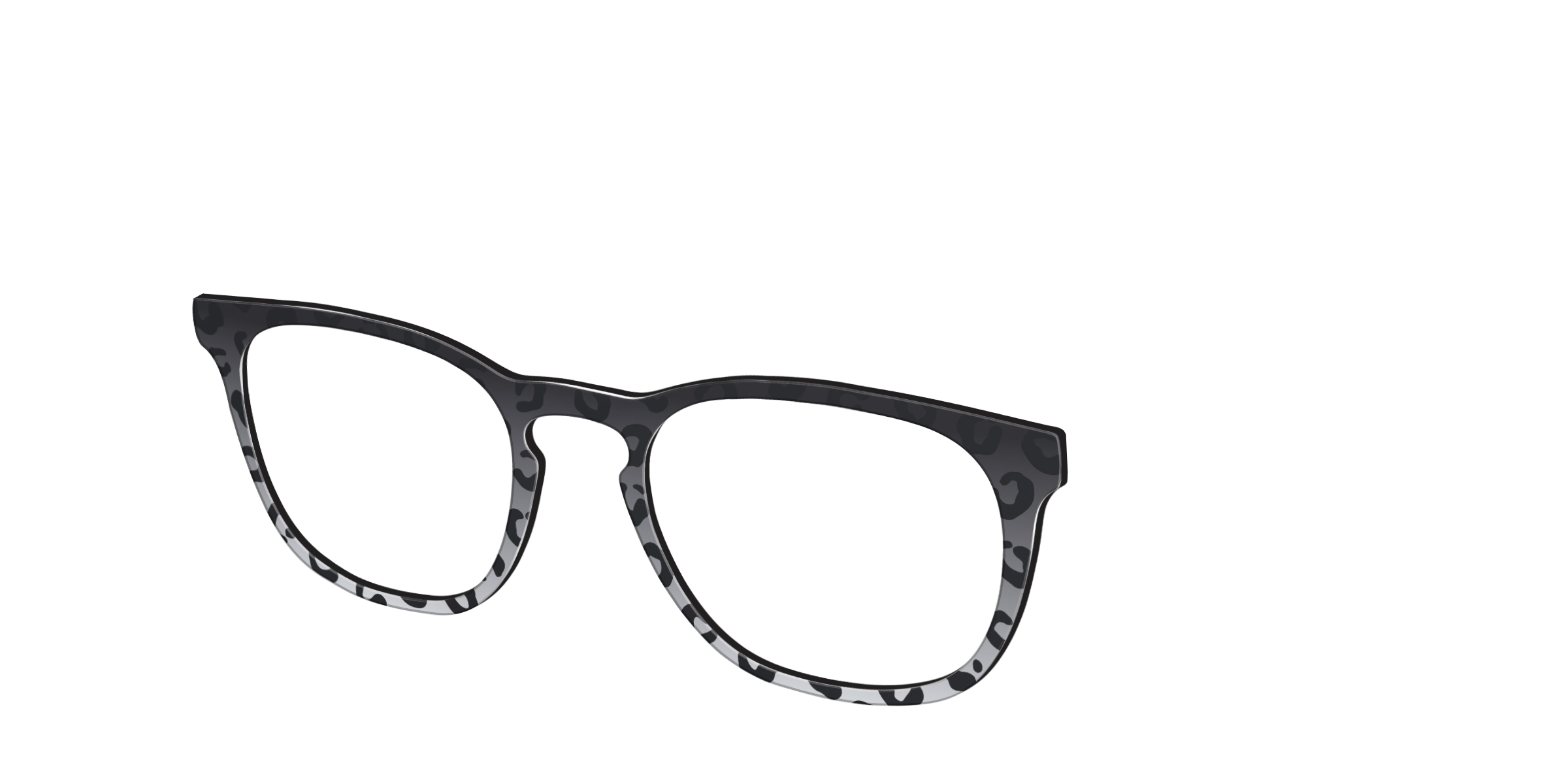 Pair Eyewear Solid Tops Black Cheetah top magnetico animalier
