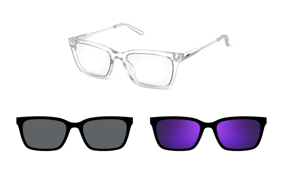 Pair Eyewear Larkin Clear Mixed Material montatura occhiali trasparente