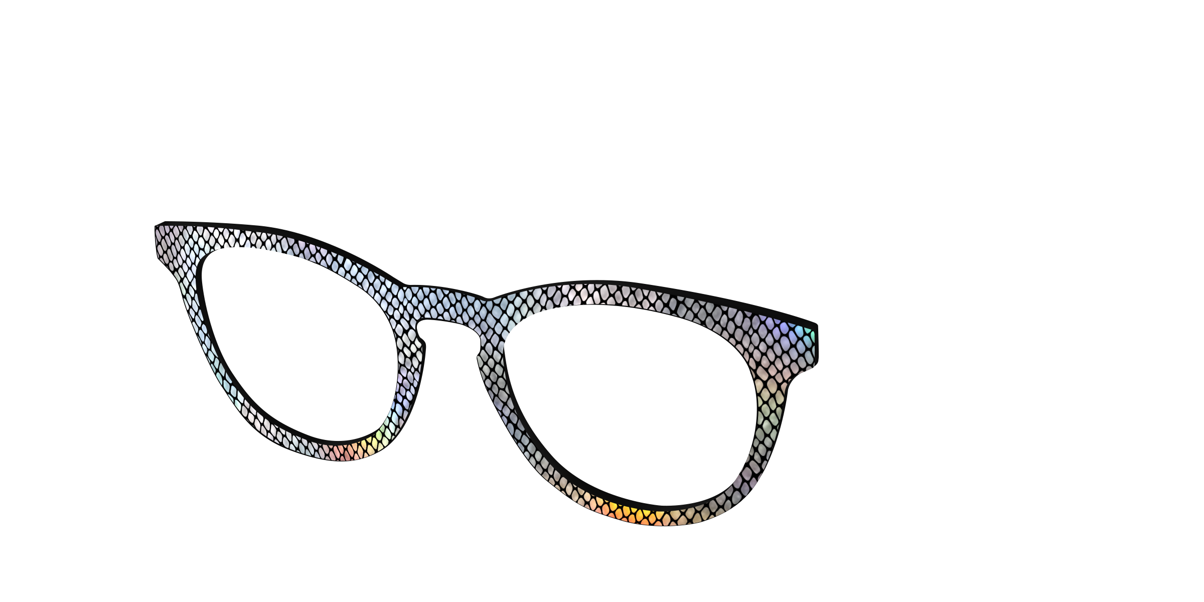 Pair Eyewear Design Tops The Iridescent Serpent top per occhiali