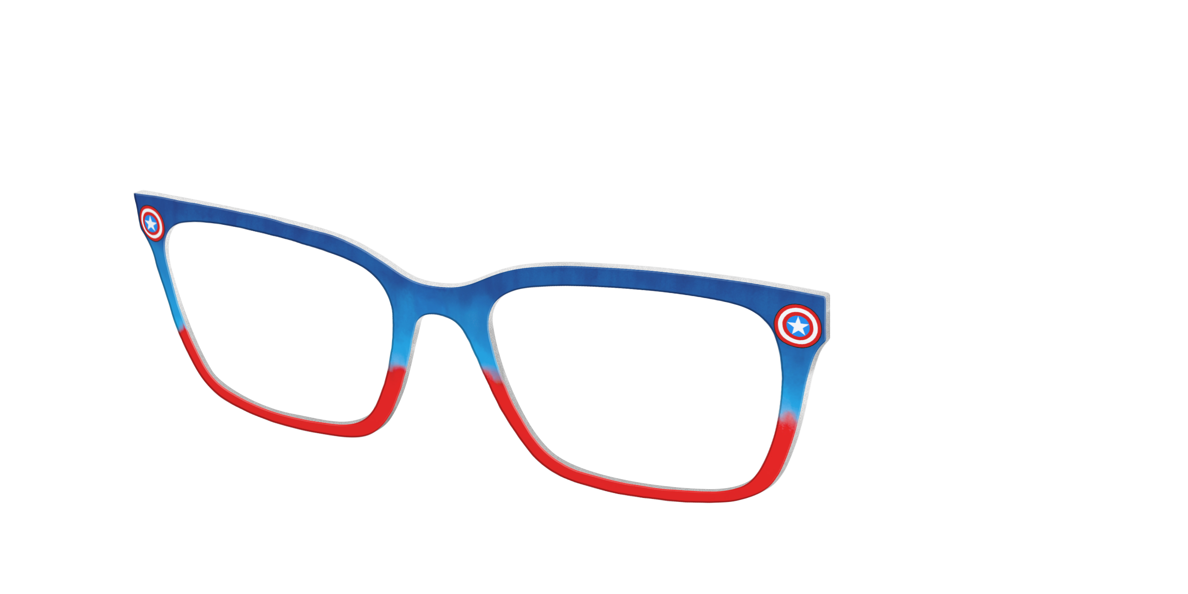 Pair Eyewear Collabs Captain America Shield top per occhiali