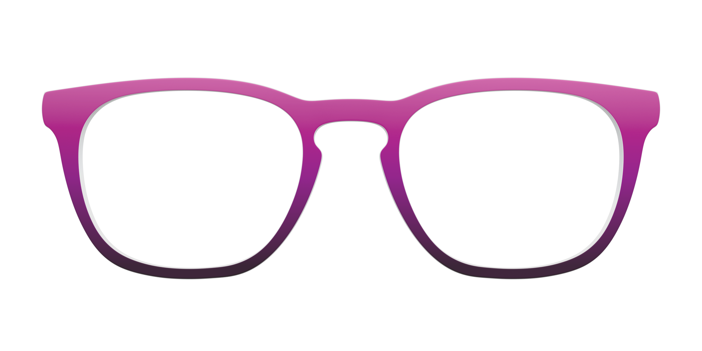 Pair Eyewear Solid Tops Pink Plum Gradient top rosa sfumato